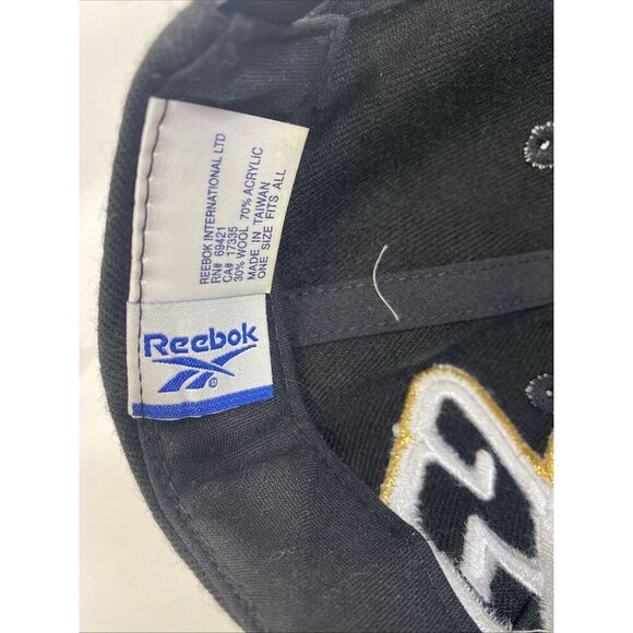 Vtg 90’s Reebok Proline New Orleans Saints Wool Cap Hat SnapBack Large Graphic - Picture 9 of 10